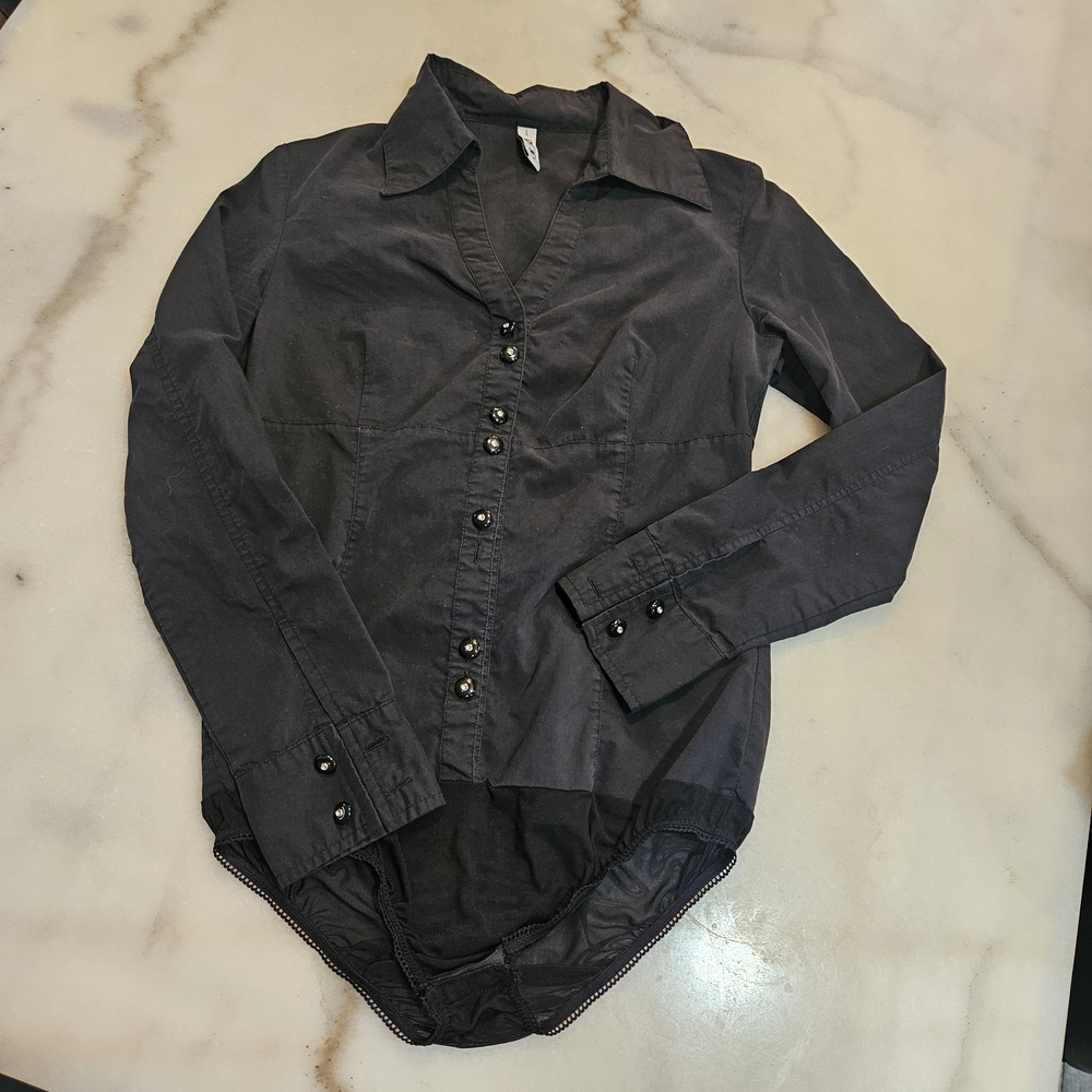 Elegant Gray Women's Blouse